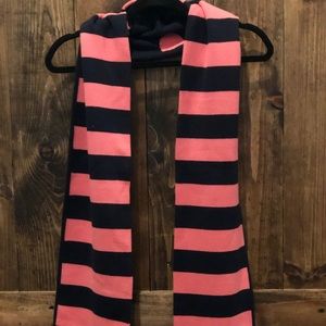 Vineyard Vines winter polka dots striped scarf